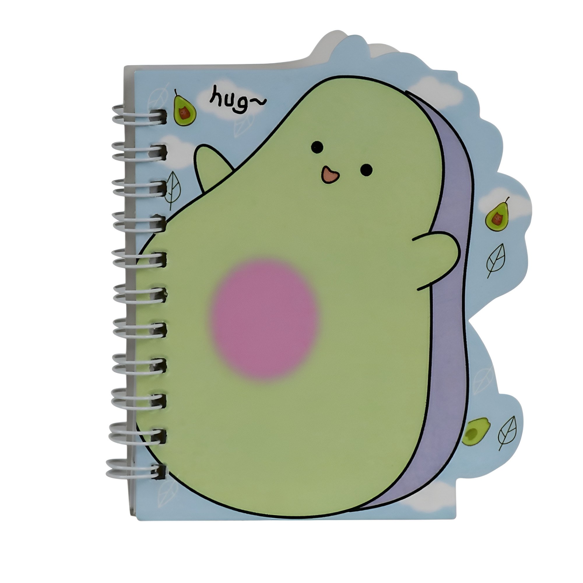 Блокнот на спирали Stenson Avocado WW01783ST 9х11 см 45 листов в линию Голубой с салатовым (25307704)