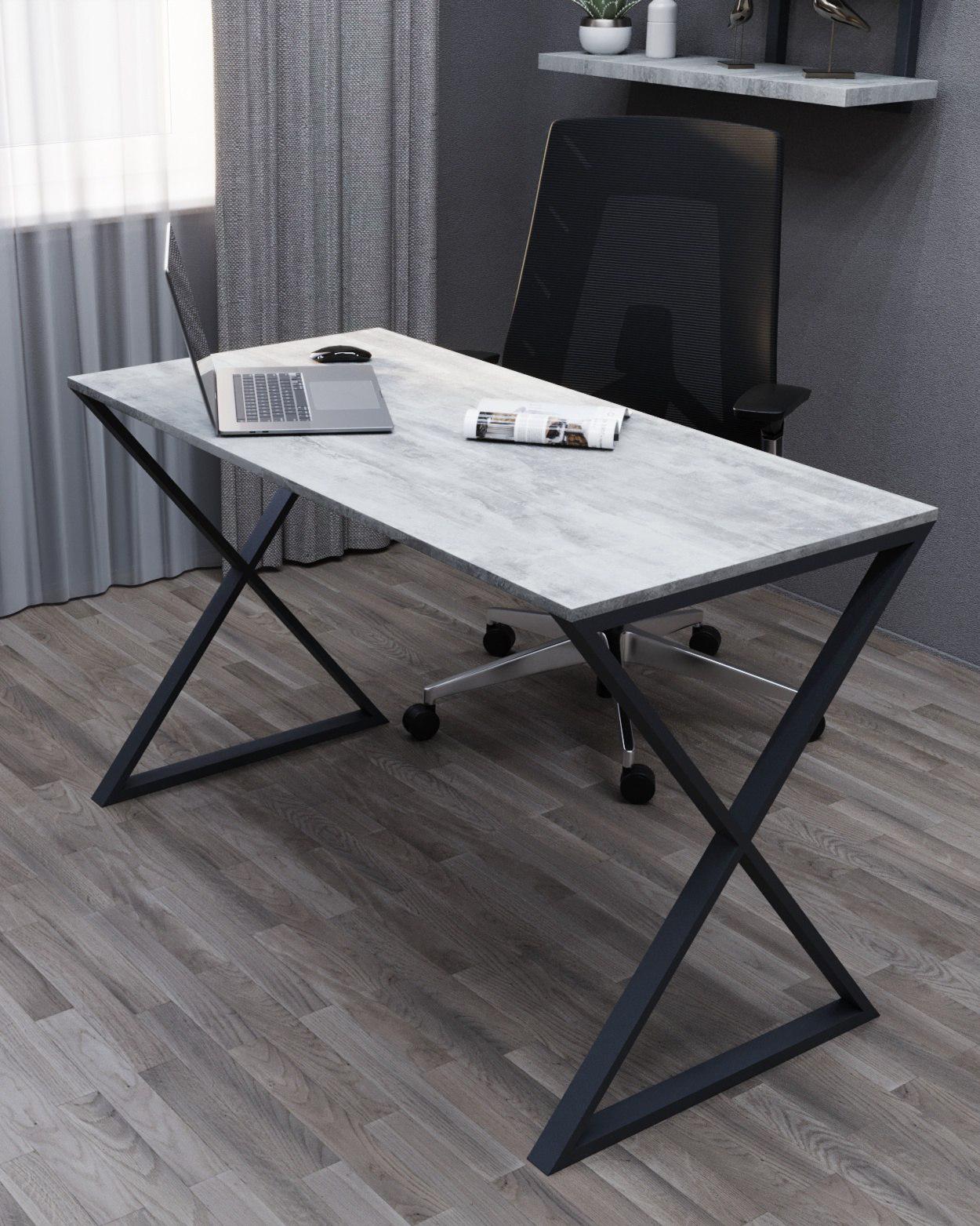 Стол письменный лофт Серия 15 1200х600х16 мм Урбан лайт (18011953)