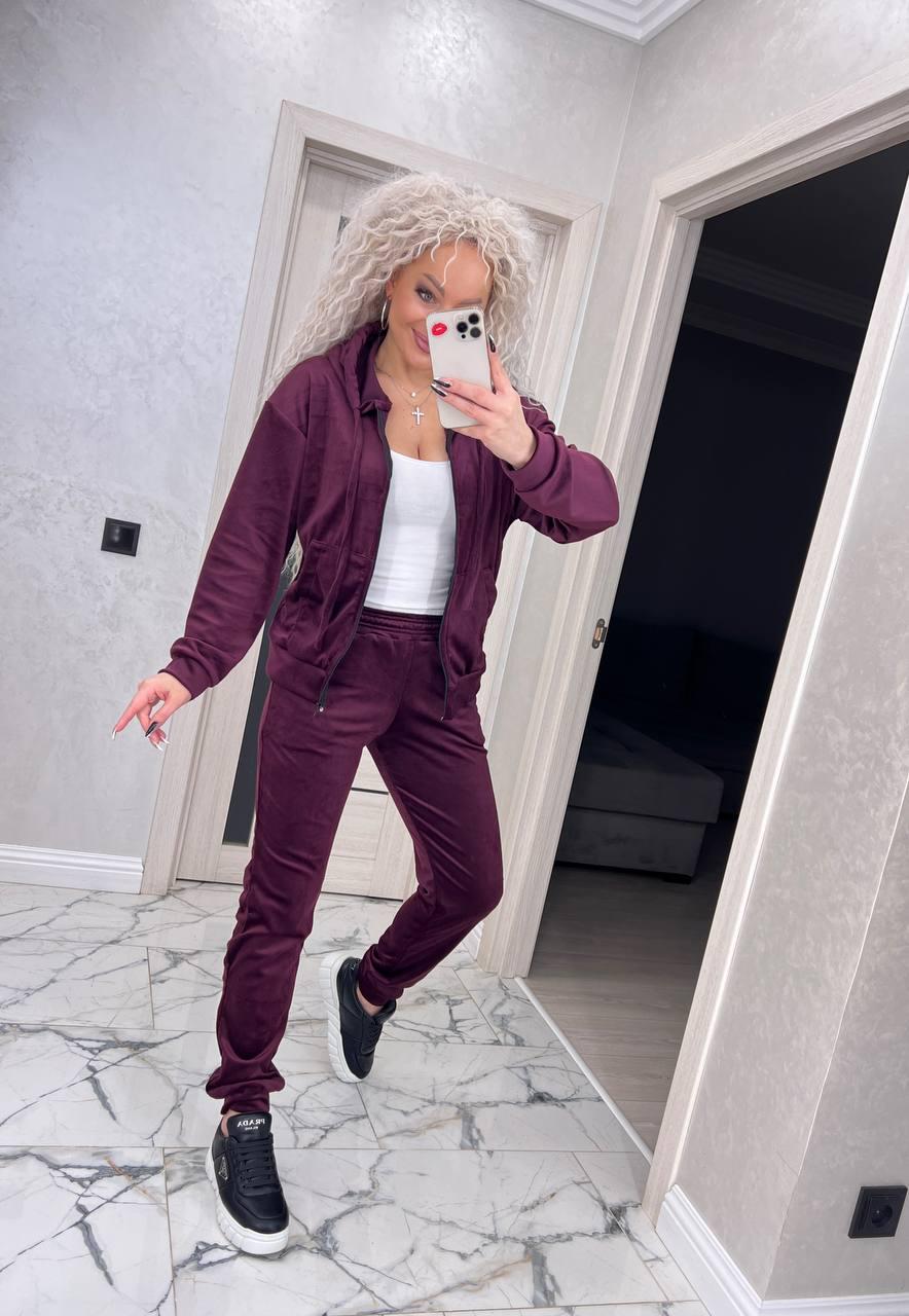 Костюм женский Delux L Бордовый (2818) - фото 13