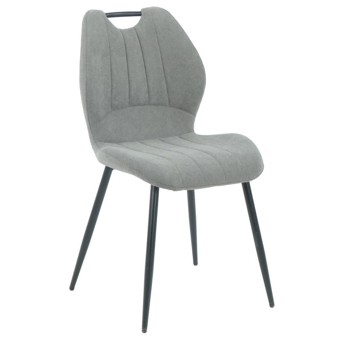 Стілець кухонний Intarsio RICK тканина Чорний/Темно-сірий (RICKDGY)