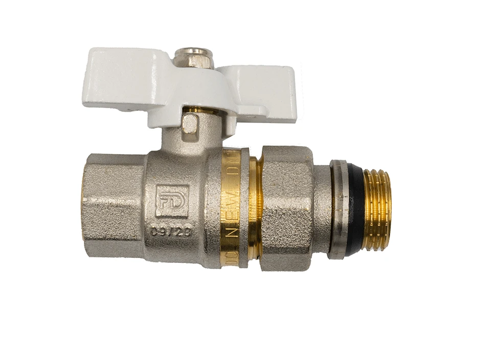 Кран шаровой FADO S.r.l New PN40 со сгоном ЗО 20 3/4" White (KA2W)