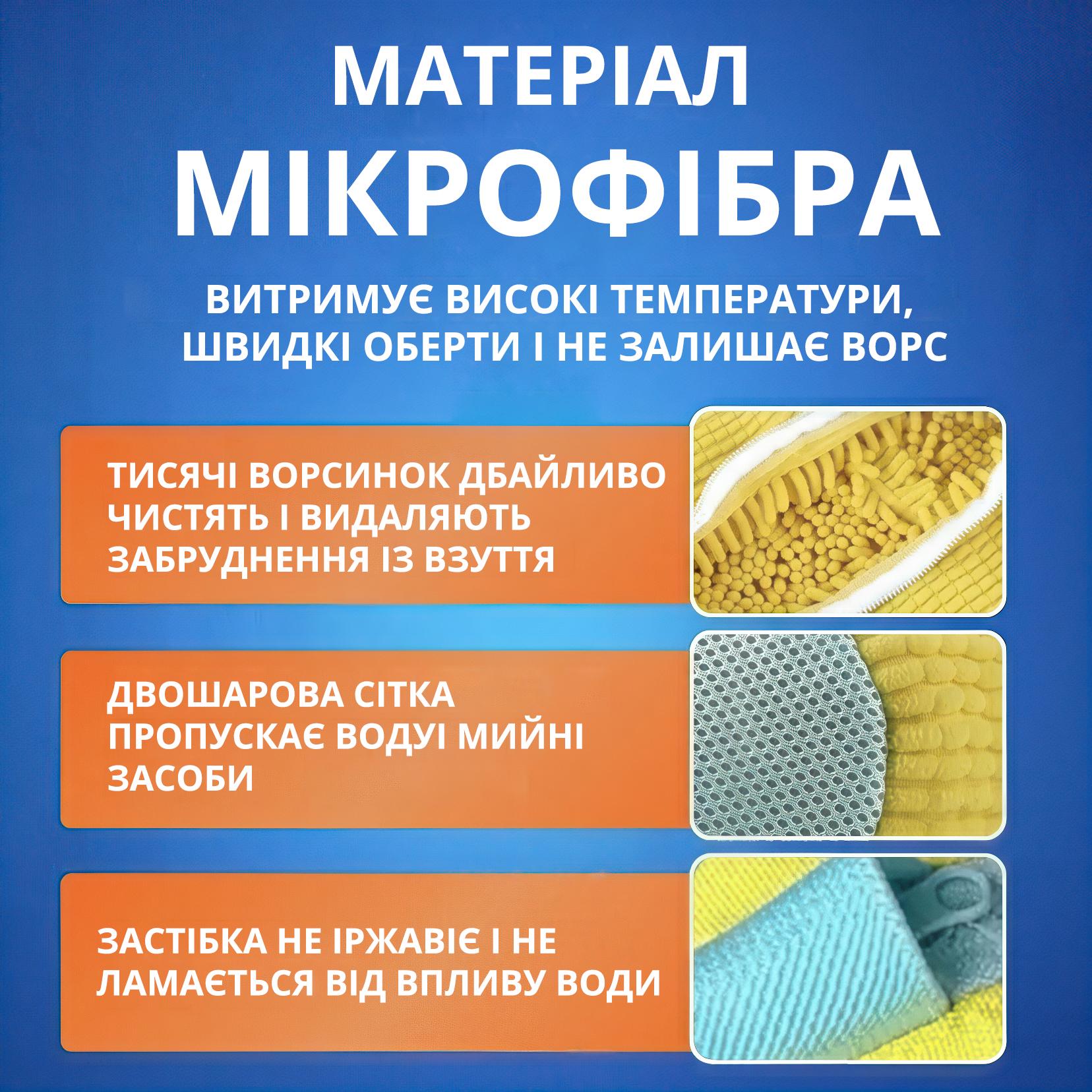 Мішок універсальний для прання взуття/кросівок/іграшок та делікатних тканин 39х19 см Жовтий - фото 5