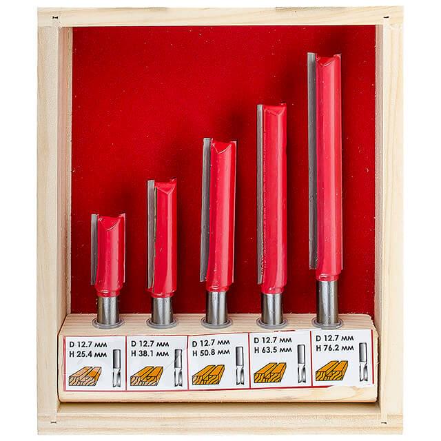Набор фрез пазовых прямых Intertool HT-0075 5 шт.