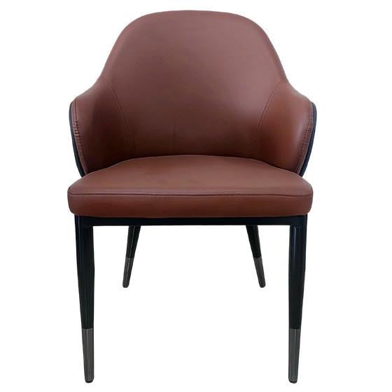 Кухонний стільць RIAS DSF-246 з м'яким сидінням та спинкою 81x63x53 см Brown (3_07733)