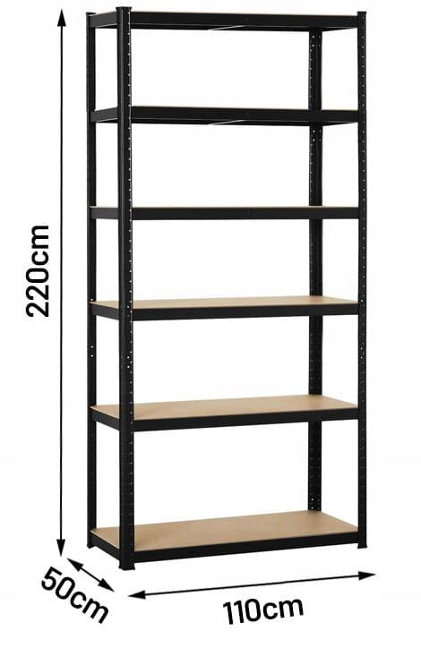 Стелаж металевий Siker P2211 6 полиць 220х110х50 см (6354) - фото 14