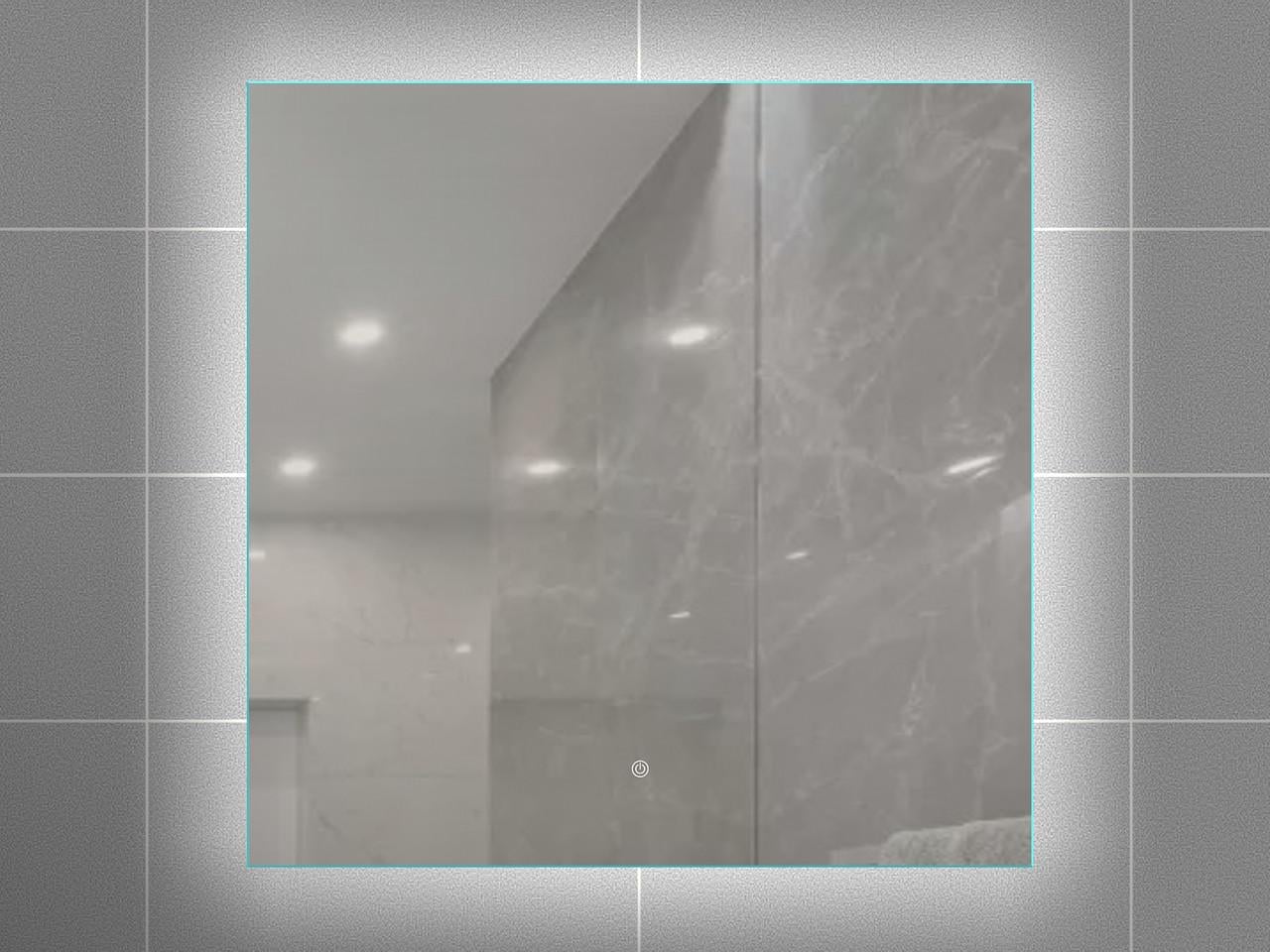 Зеркало для ванной комнаты AVT с контурной LED-подсветкой и сенсорным выключателем 800х800 мм (30410939)