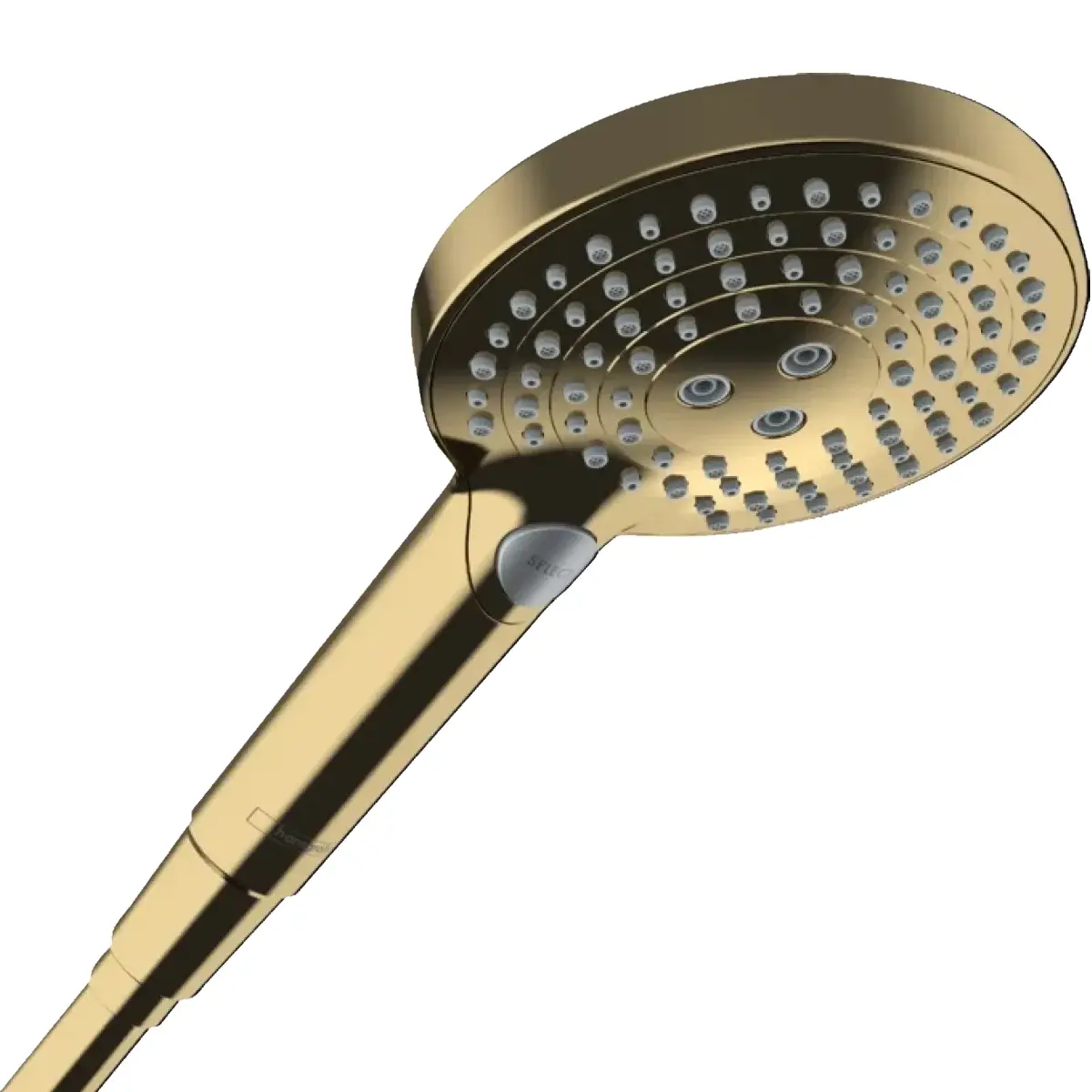 Лейка для душа Hansgrohe Raindance Select S 120 3jet P пластик Золотой (26014990) Лейка для душа Hansgrohe Raindance Select S 120 3jet P пластик Золотой (26014990)