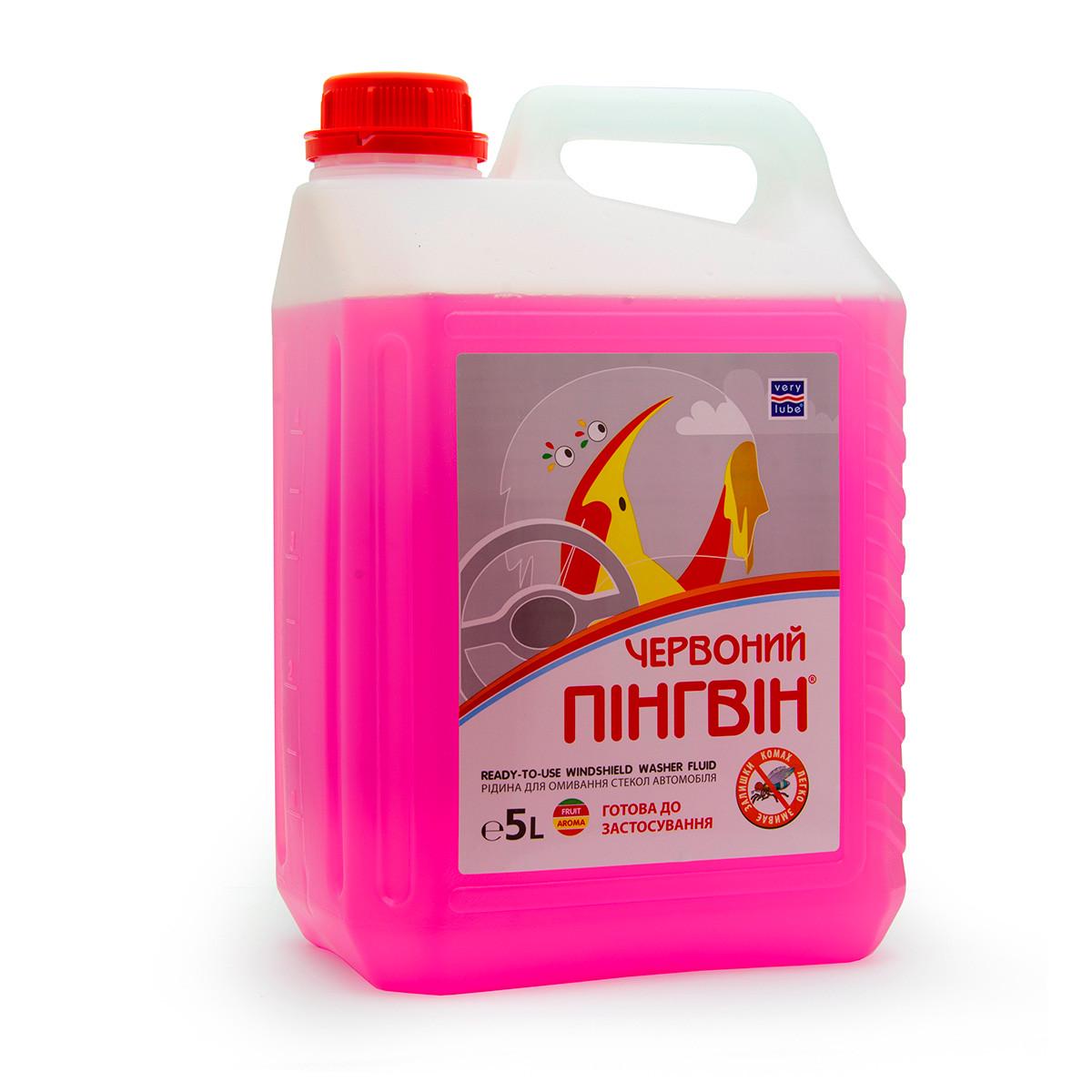 Летний омыватель стекла XADO RED PENGUIN жидкость для омывания стекла 5 л