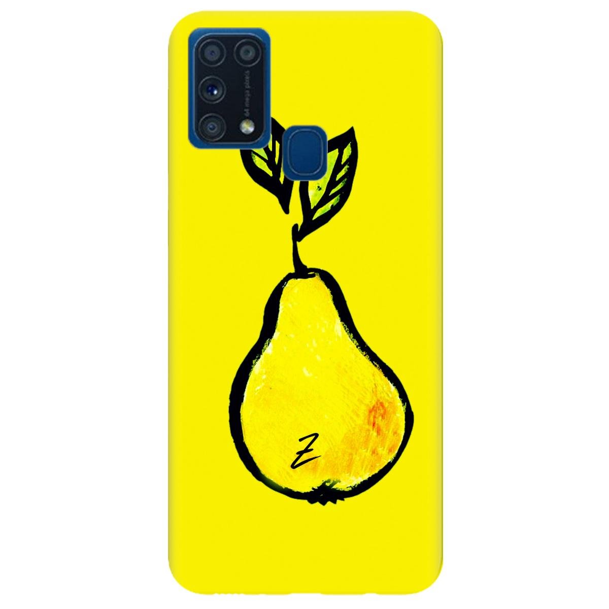 Силиконовый чехол Zorrov для Samsung Galaxy M31 - Pear (14190040182099318)