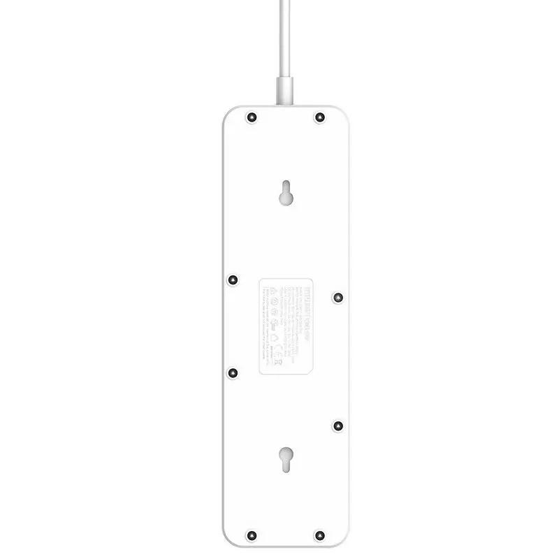 Подовжувач мережевий USB Ldnio SC5415 3USB Type-C 5 розеток 2 м White (020142) - фото 3