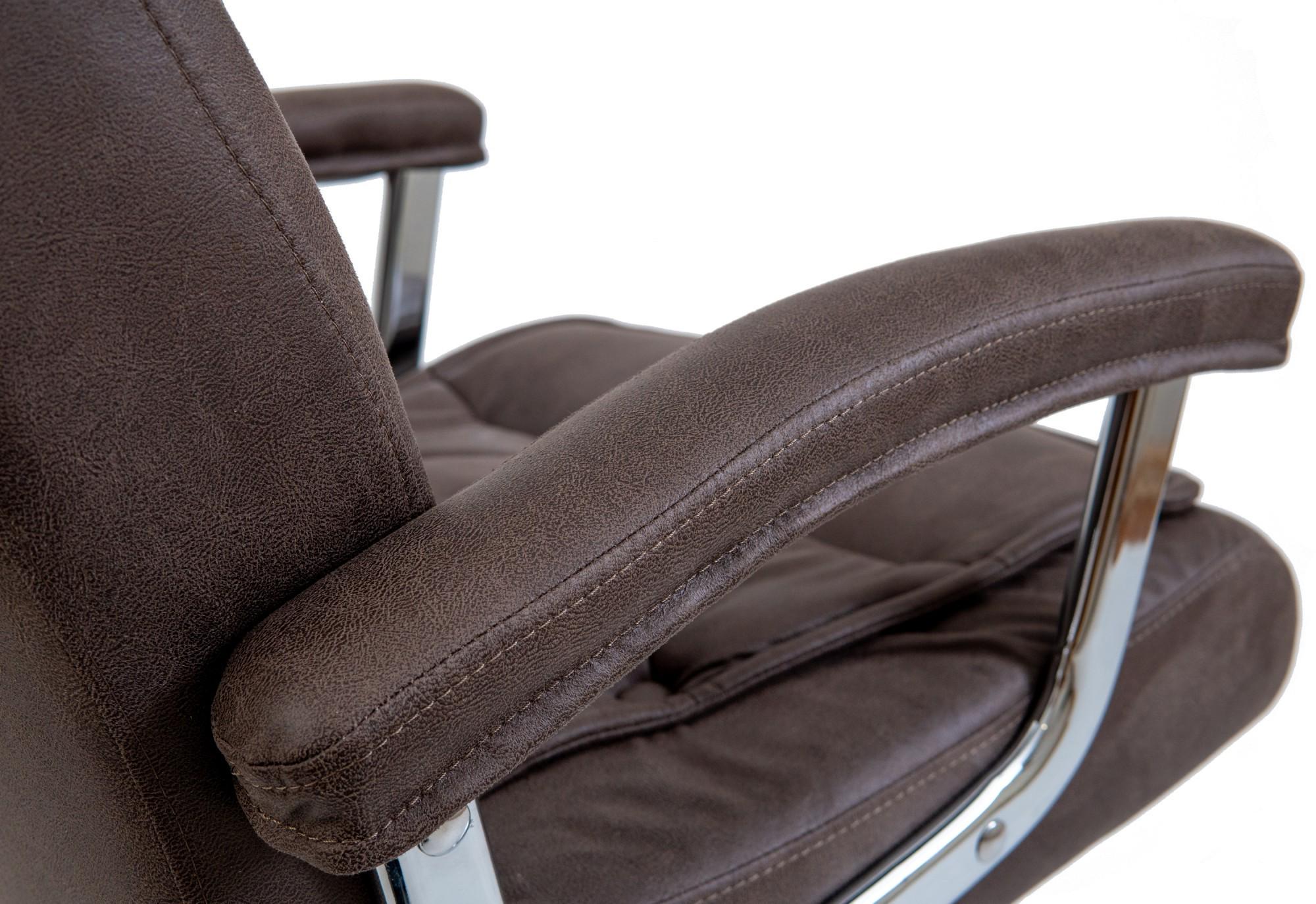 Крісло офісне комп'ютерне Telavi Амели Coffee Хром М3 MultiBlock Коричневий - фото 4 Крісло офісне комп'ютерне Telavi Амели Coffee Хром М3 MultiBlock Коричневий - фото 4