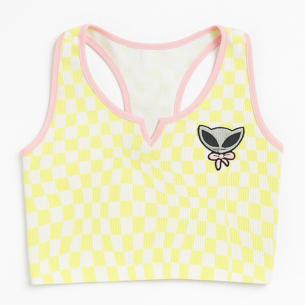 Топ PRIMARK XS Біло-жовтий (8716809)