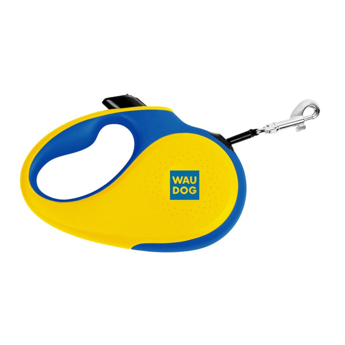 Поводок-рулетка для собак Waudog R-leash Colors freedom XS до 12 кг 3 м светоотражающая лента (380-4020 Col)