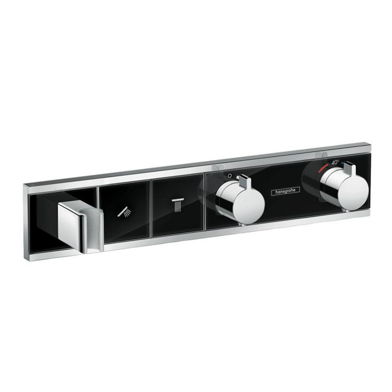 Термостат Hansgrohe RAINSELECT 15355600 на 2 споживача Чорний (29581)