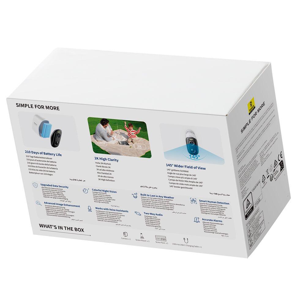 IP-камера видеонаблюдения BASEUS Security N1 Outdoor Camera 2K White (S0ST002130) - фото 4 IP-камера видеонаблюдения BASEUS Security N1 Outdoor Camera 2K White (S0ST002130) - фото 4