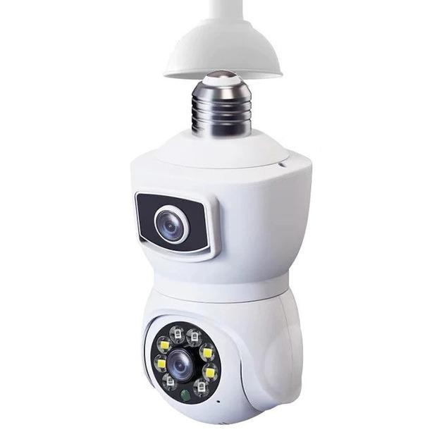 Камера відеоспостереження Wi-Fi Smart PTZ-Bulb 2MP подвійна в патрон Е27 (35048487)