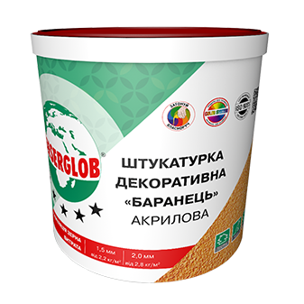Штукатурка акрилова Anserglob баранчик фракція 1,5 мм 25 кг Білий (87093) - фото 1 Штукатурка акрилова Anserglob баранчик фракція 1,5 мм 25 кг Білий (87093) - фото 1