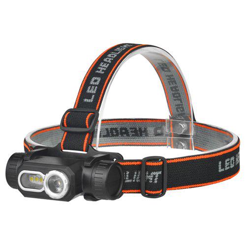 Фонарь налобный SQ-811-LM-4SMD встроенный аккумулятор micro USB (51821)