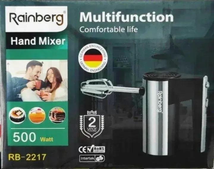 Міксер ручний rainberg rb-2217 5 швидкостей 500w (30492863) - фото 3