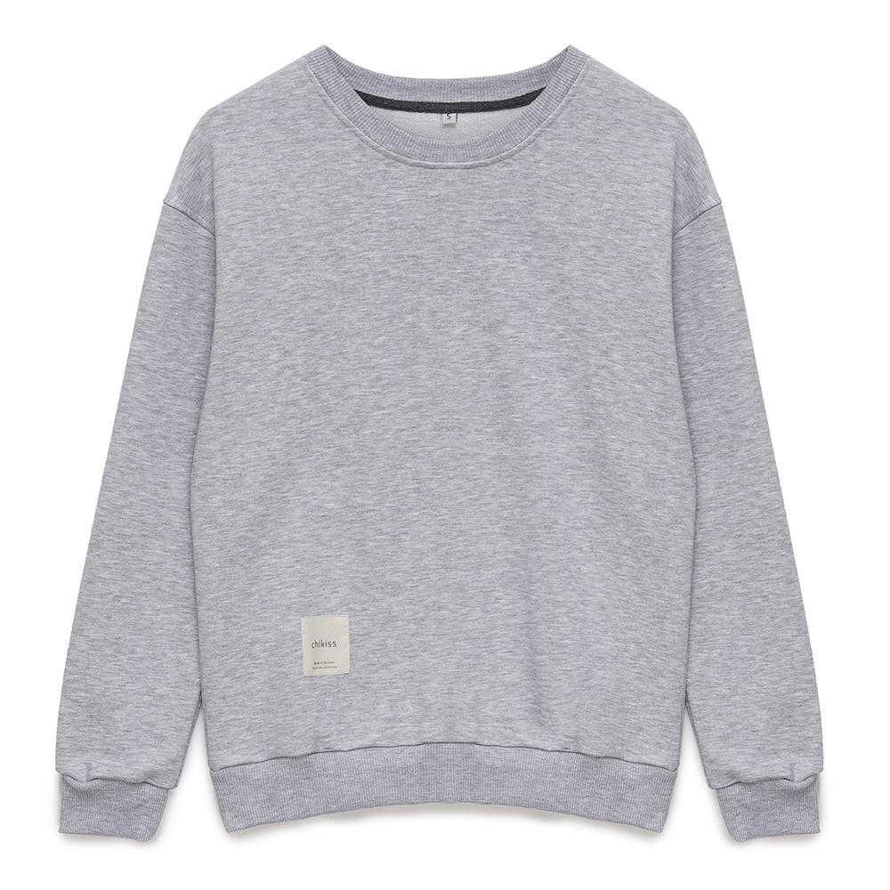 Світшот жіночий Chikiss тринитка L Сірий меланж (CVS 004/011)