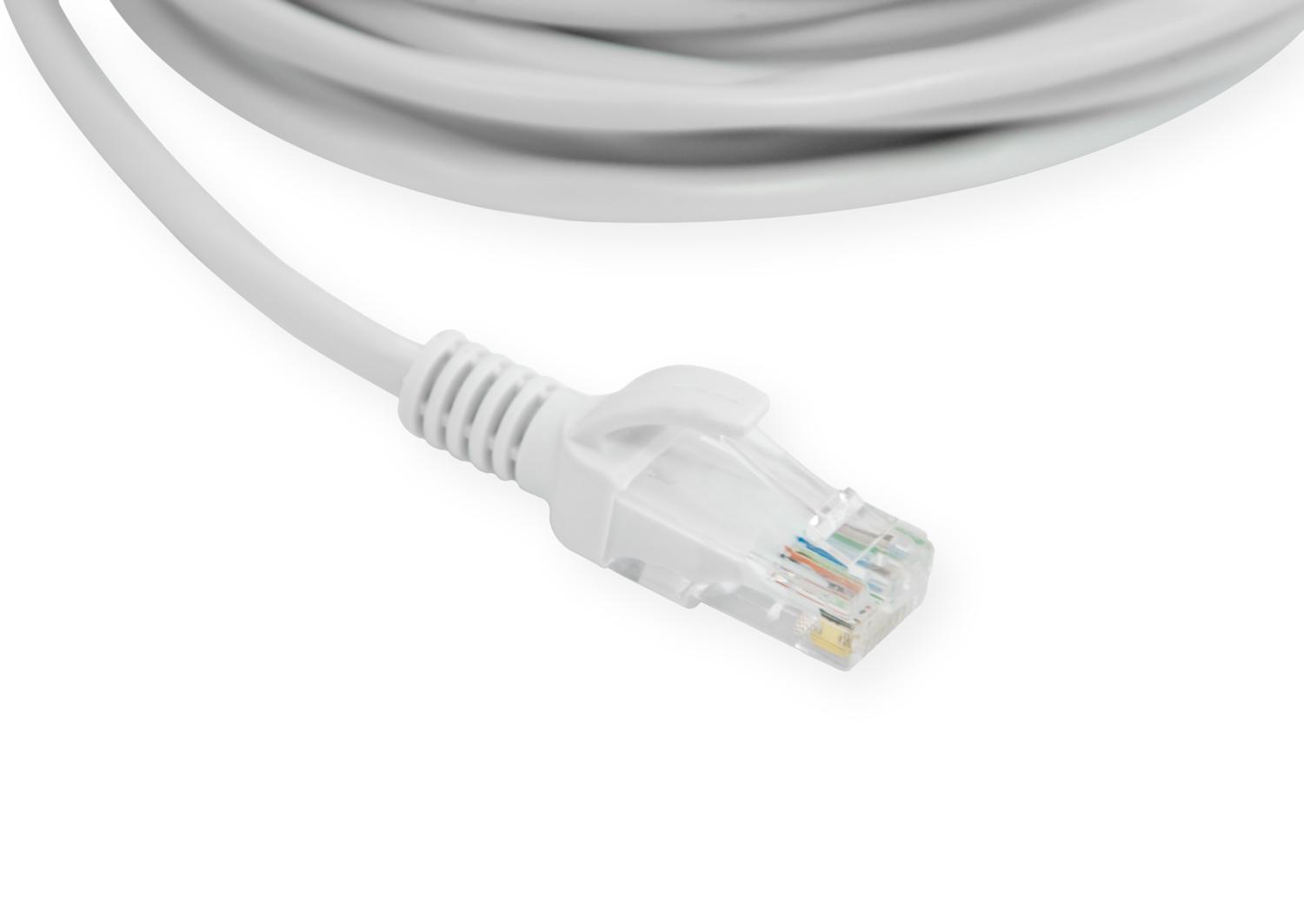 Інтернет кабель HX LAN RJ-45 Cat 5E 9,9 м Білий (1009901-White) - фото 4