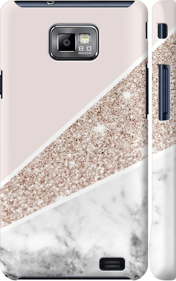 Чехол на Samsung Galaxy S2 i9100 Пастельный мрамор (4342c-14-42517)