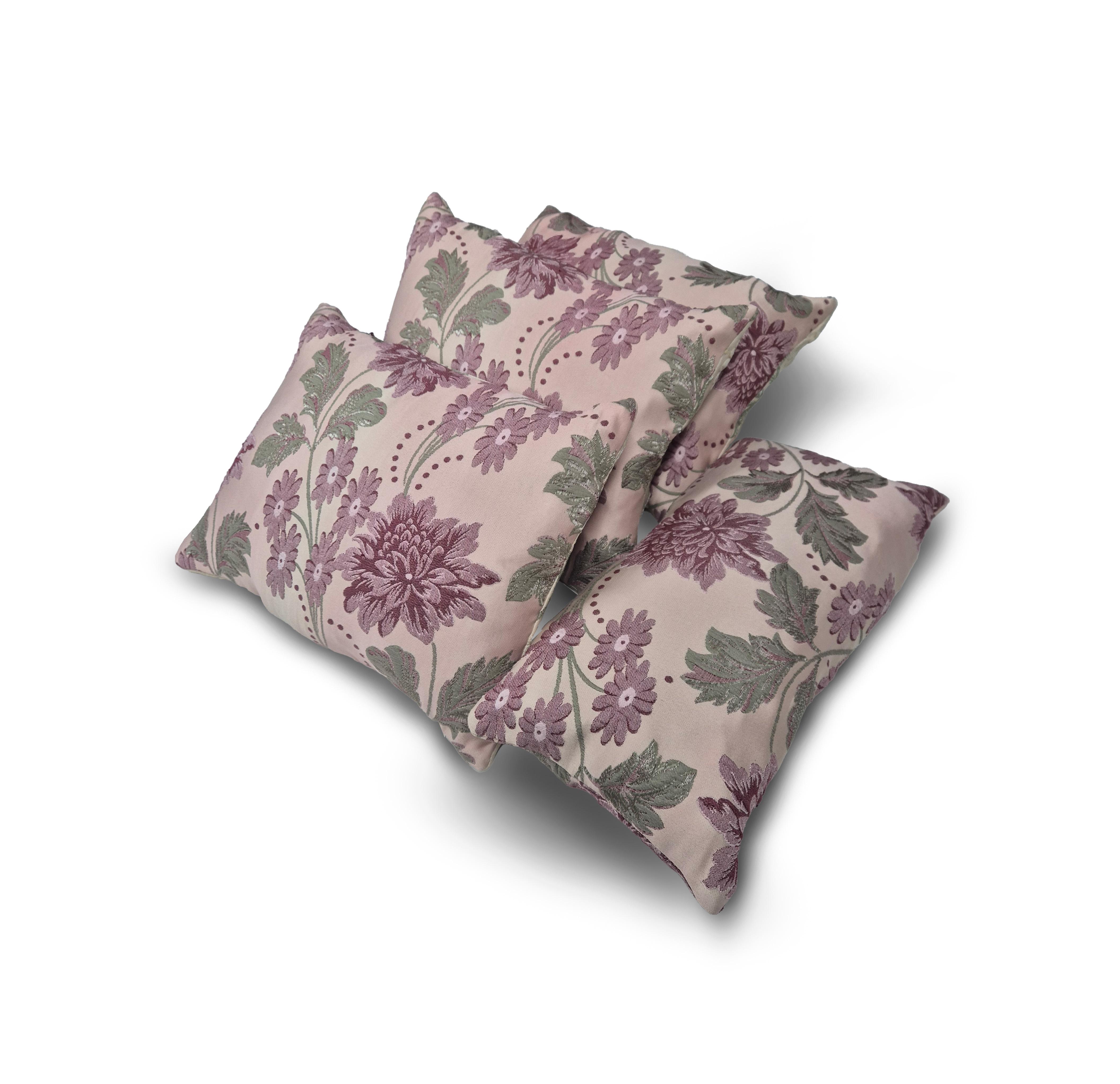 Комплект декоративних подушок Firanka Flowers 45х32 см 3 шт. 47х22 см 1 шт. Бежевий (п_0748)