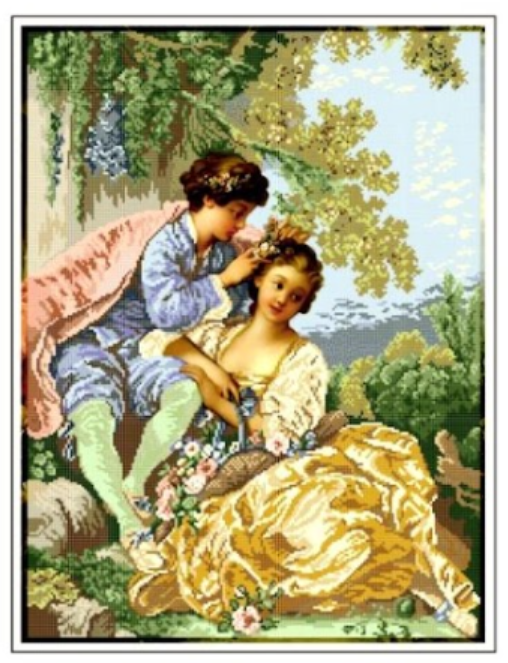 Схема для вышивки бисером Золотая Подкова Свидание ЗПЛ-001 (2897)