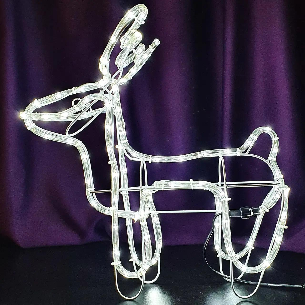 Фігура світлодіодна декоративна Новорічний олень 4 м 220 В Білий (30274664) - фото 6 Фігура світлодіодна декоративна Новорічний олень 4 м 220 В Білий (30274664) - фото 6