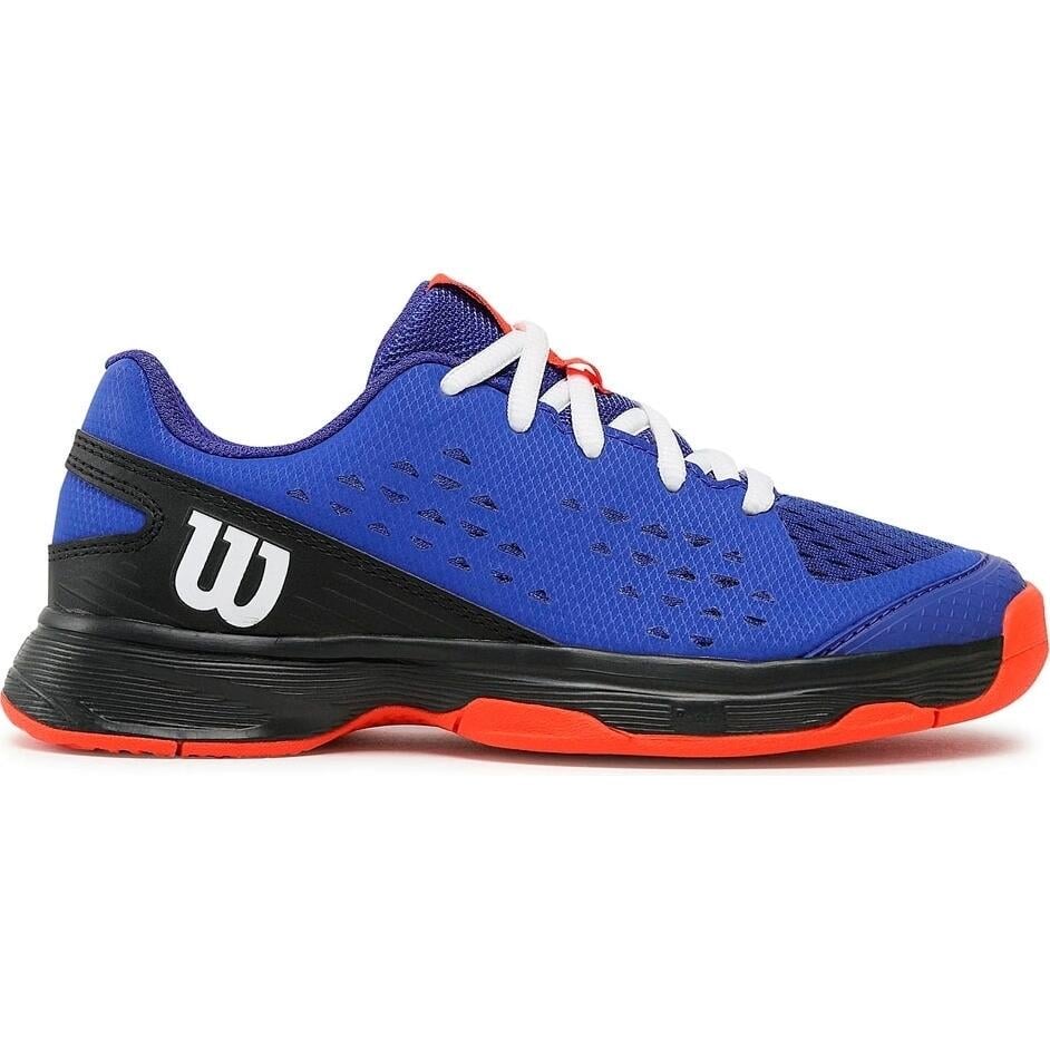 Кроссовки теннисные детские Wilson RUSH PRO L JR р. 32,5 Сине-черно-оранжевый (WRS330400) Кроссовки теннисные детские Wilson RUSH PRO L JR р. 32,5 Сине-черно-оранжевый (WRS330400)