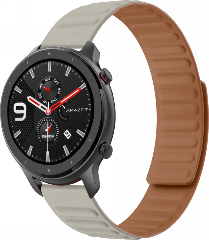 Ремешок Magneter для Amazfit GTR 47 мм Beige (26641-34) Ремешок Magneter для Amazfit GTR 47 мм Beige (26641-34)