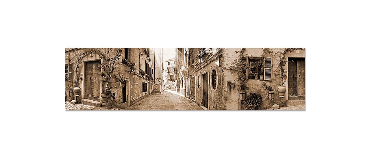 Наклейка виниловая на кухню Zatarga Улочка 650х2500 мм Кофе с молоком (1224277039)