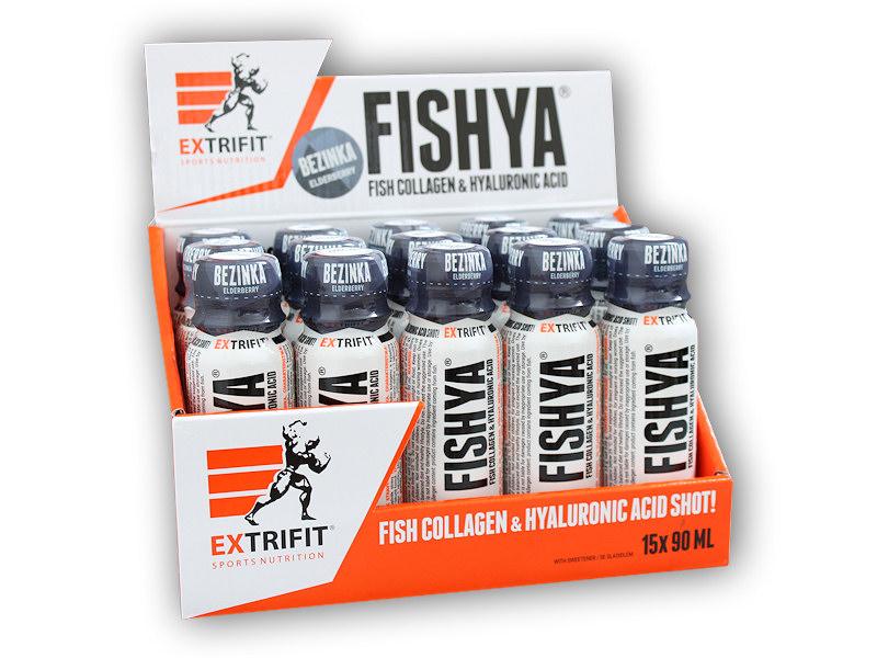 Коллаген рыбного происхождения Extrifit Shot Fishya Elderberry 15x90 ml