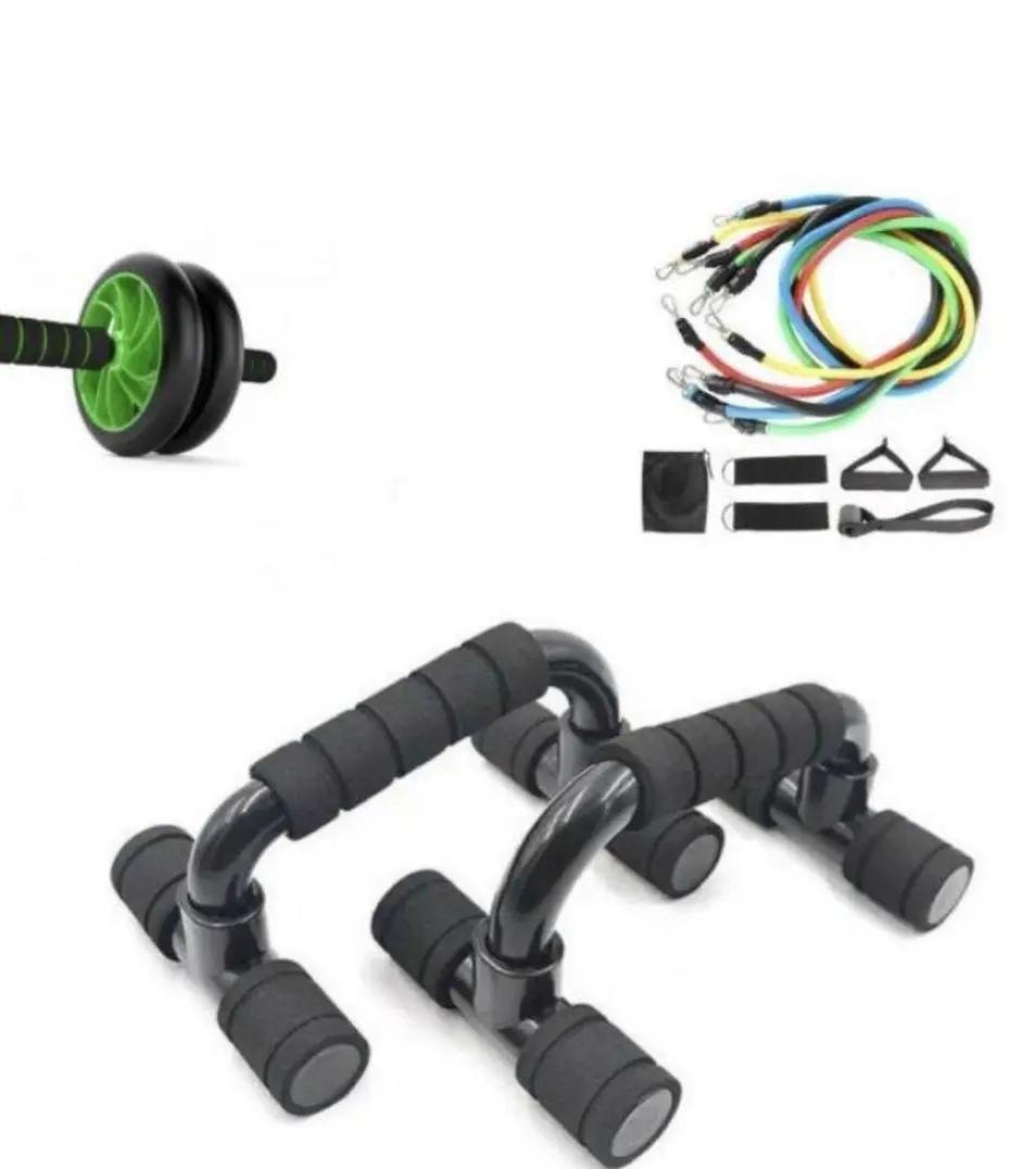 Набор для тренировок Push Up эспандер с колесом Фитнес (13932500) - фото 3