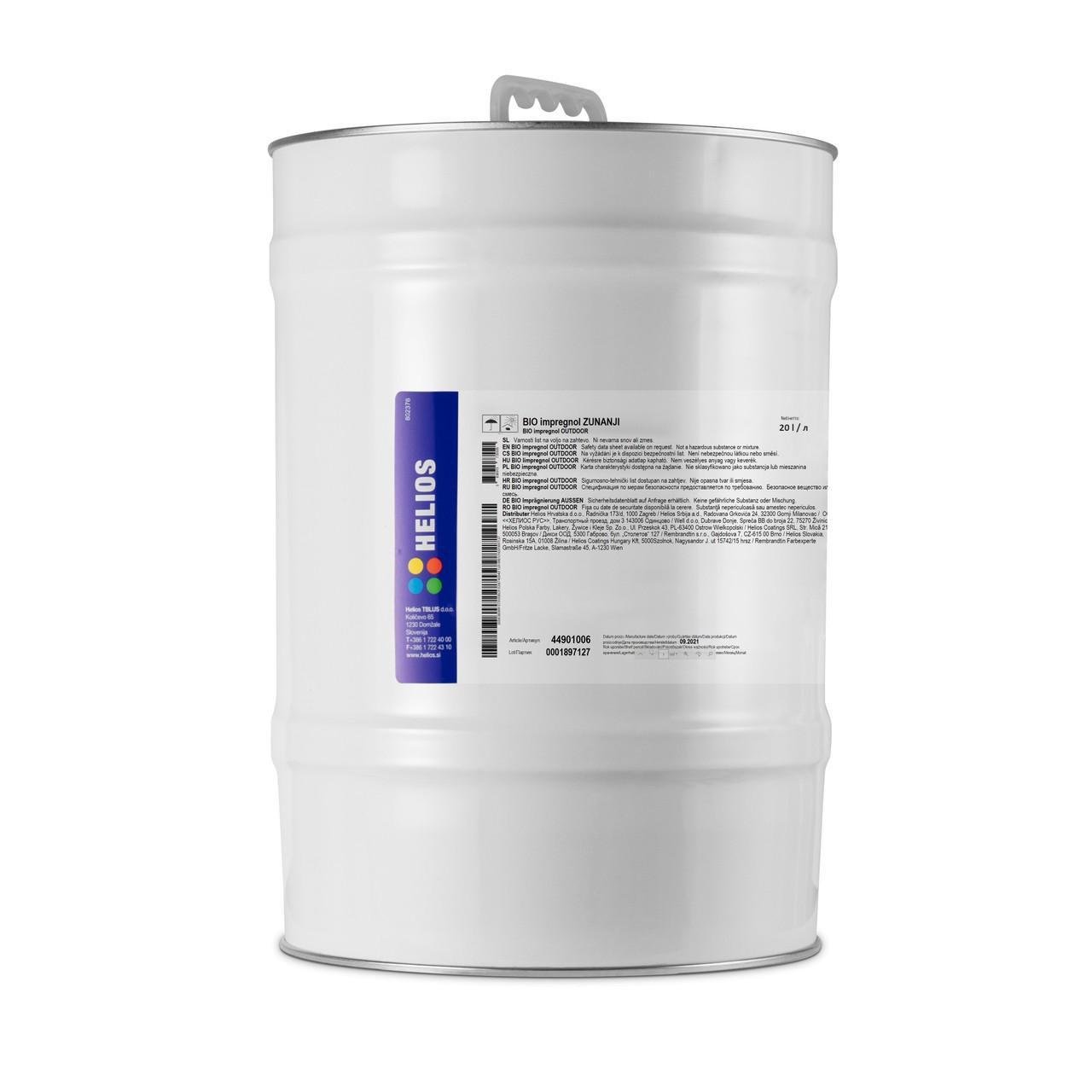Масло экстерьерное Helios Bio Impregnol Outdoor 20 л