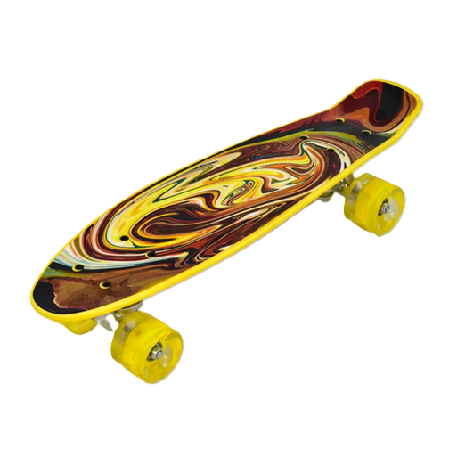 Скейтборд Best Board Р 13609/8 колеса PU со светом d 6 см/55 см (24612087)