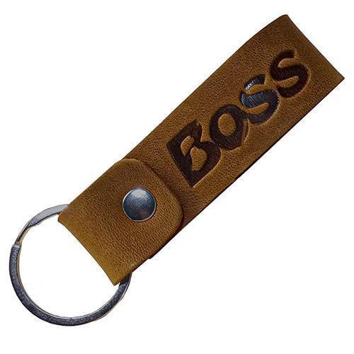 Брелок автомобильный кожаный c лого Boss (122944)