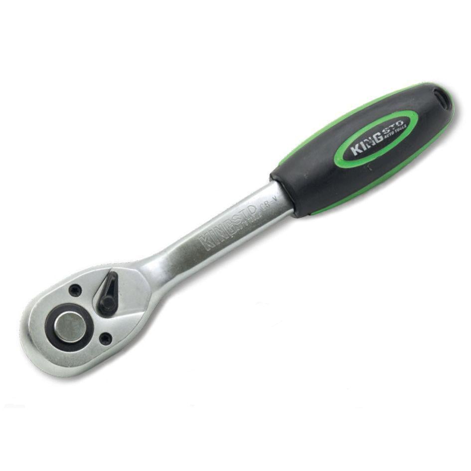 Трещотка реверсная KING STD укороченная 3/8" с неподвижной головкой 72 зуба (KSD-105)