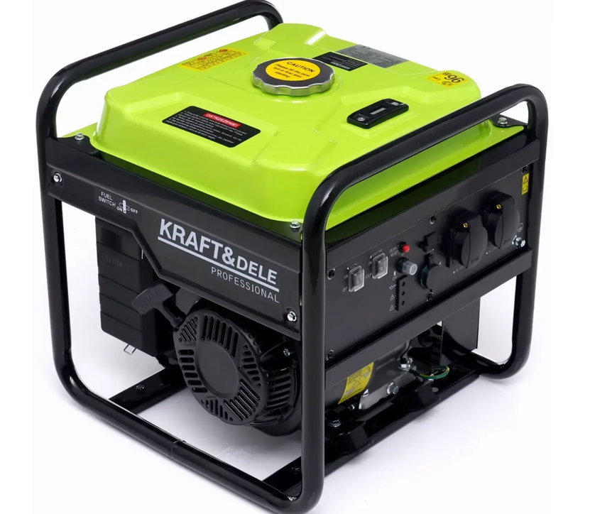 Генератор інверторний бензиновий Kraft&Dele KD687 4,3 кВт 230V 208 см3 ручний старт бак 12 л (37754301)