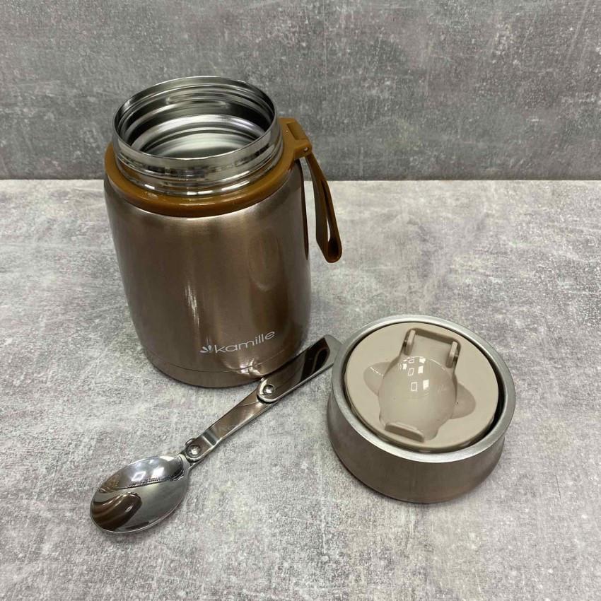 Термос харчовий Kamille КМ-2099 із нержавіючої сталі 530 мл Золотий (1723743519) - фото 2