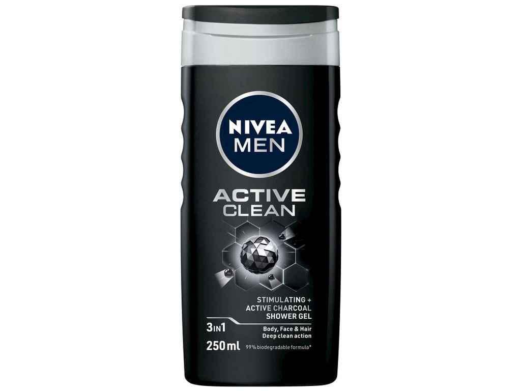 Гель для душу Nivea чоловічий ACTIVE CLEAN 250 мл (913605)