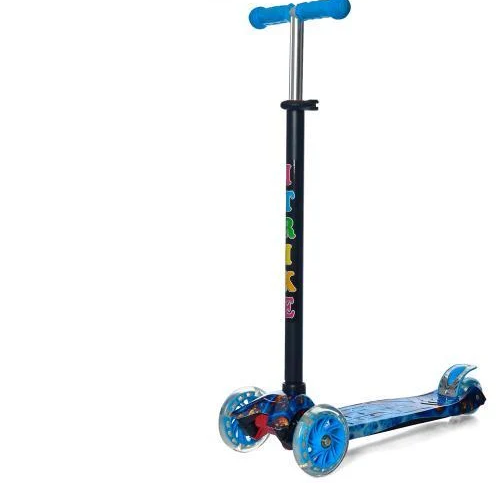 Самокат детский трехколесный iTrike JR 3-055-1-WP13 светящиеся колеса Синий (6903317393008)