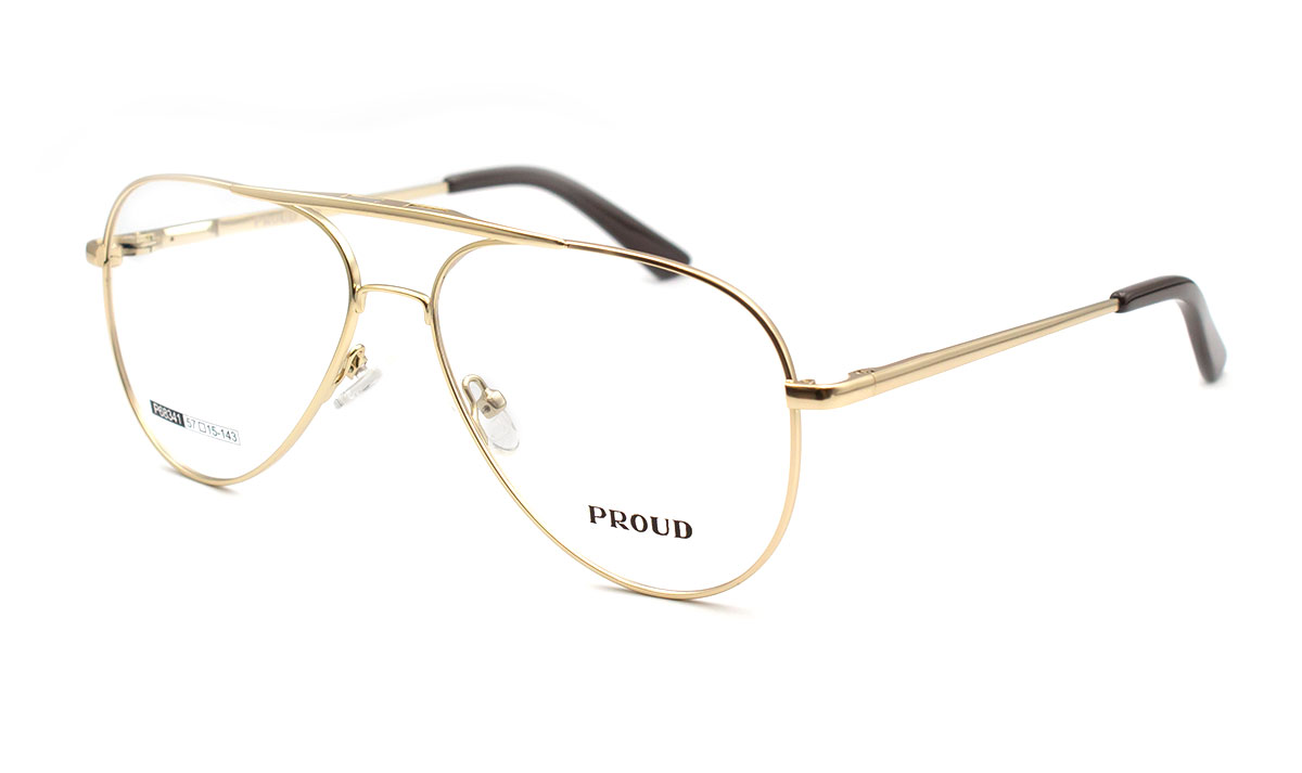 Оправа для окулярів Proud 68341-C3 авіатор з трьома магнітними насадками (09514)