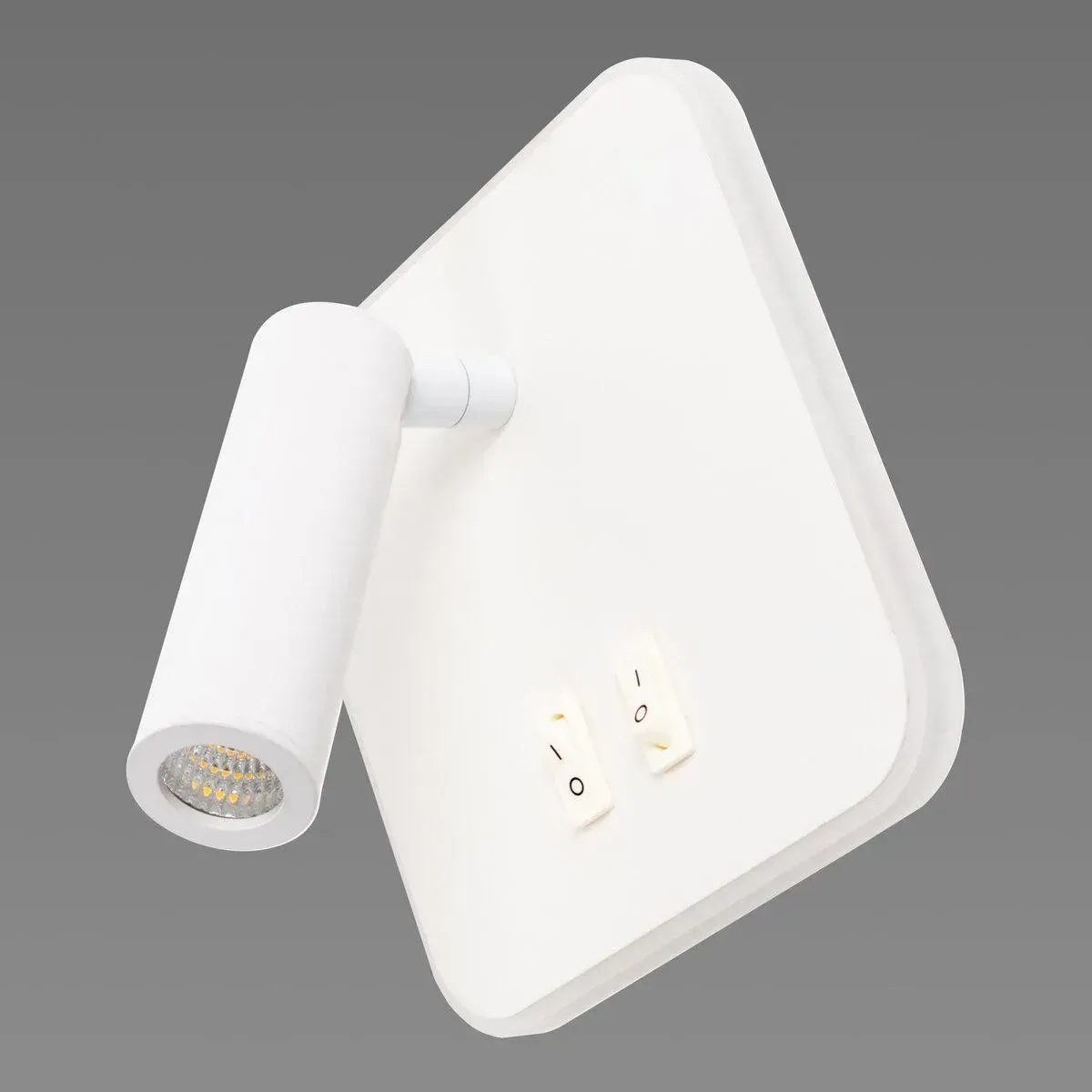 Бра настенное светодиодное Sirius на квадратной основе с выключателями 3000K IP20 8906S 12,5W White (28687948)