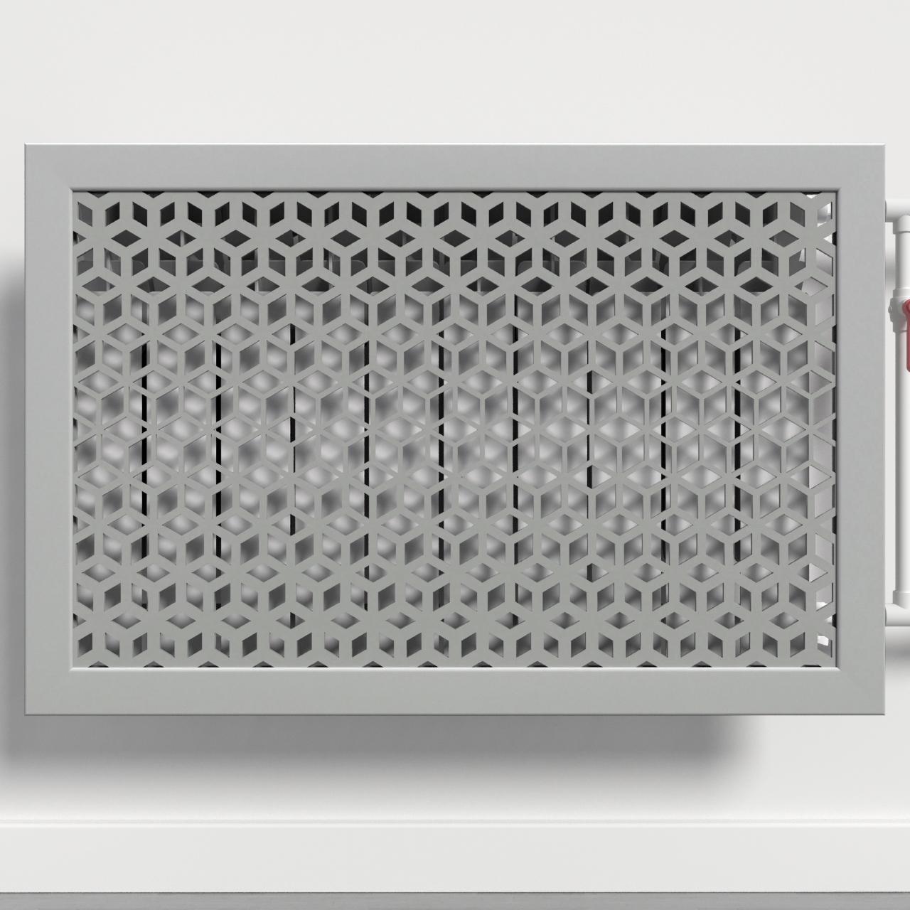 Решетка-экран на батарею SMARTWOOD 600 мм Серый Бетон (R20052109)