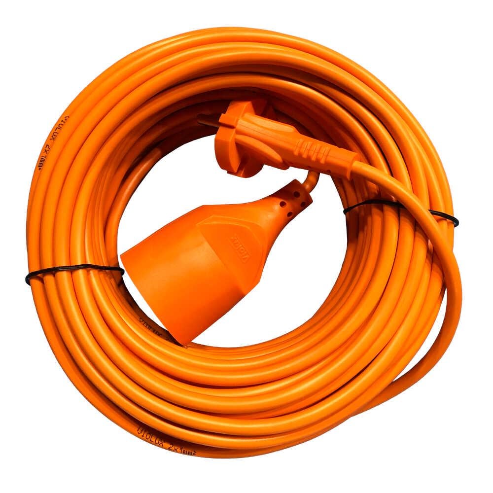 Подовжувач ПВС 10м 16A VS 215-10-O LOGA 3000 Вт 16А 250В тато-мама Помаранчевий