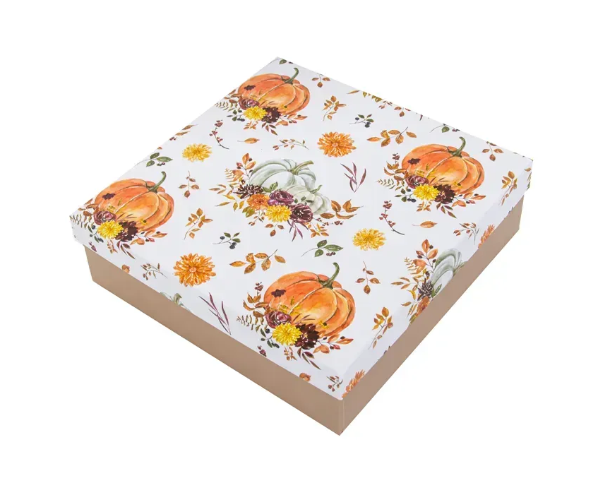 Набор фарфоровых тарелок Осенний урожай 6 шт. 19 см (922-056) - фото 3 Набор фарфоровых тарелок Осенний урожай 6 шт. 19 см (922-056) - фото 3