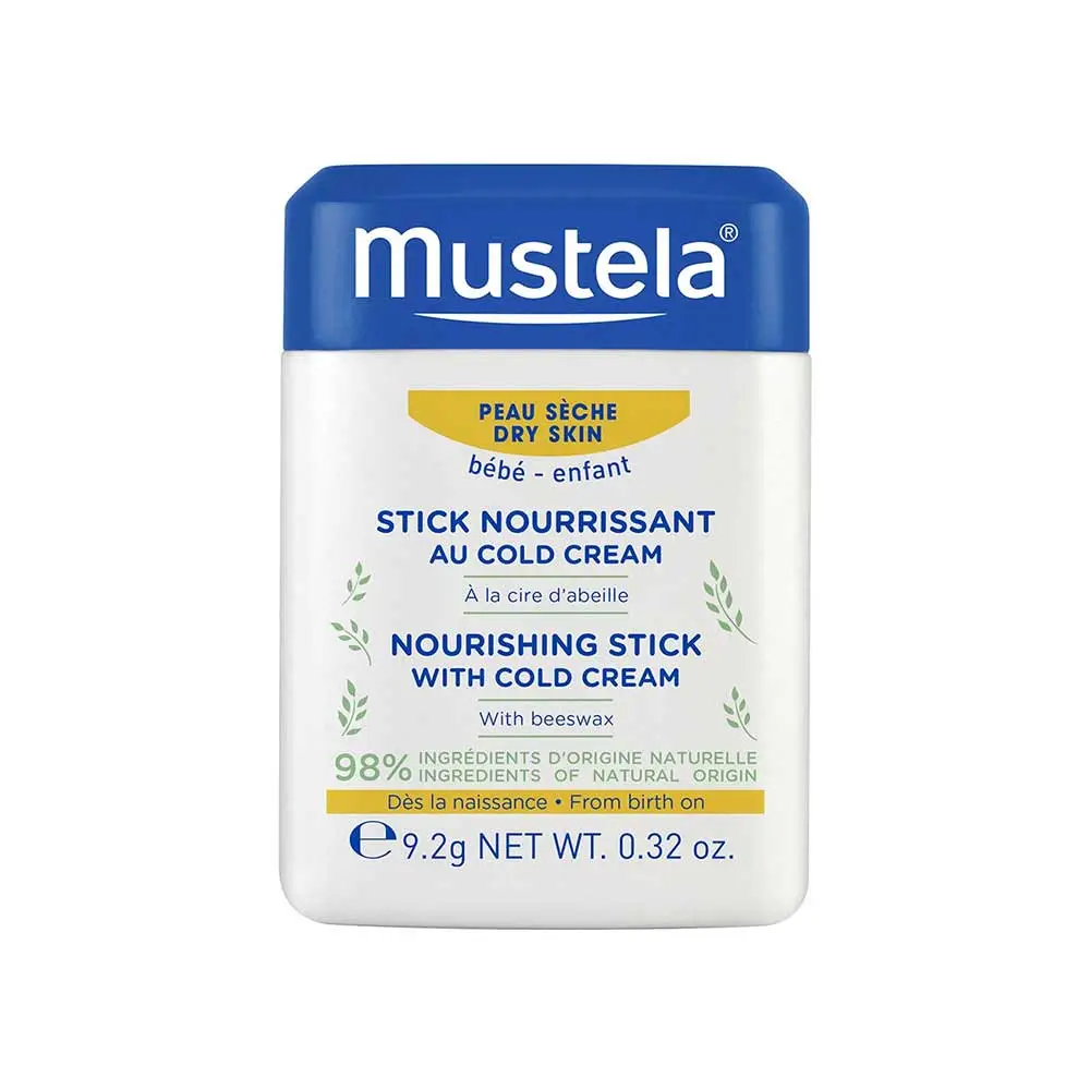 Бальзам-стик MUSTELA Hydra-Stick Cold Cream для сухой кожи с маслом ши и авокадо 9,2 г