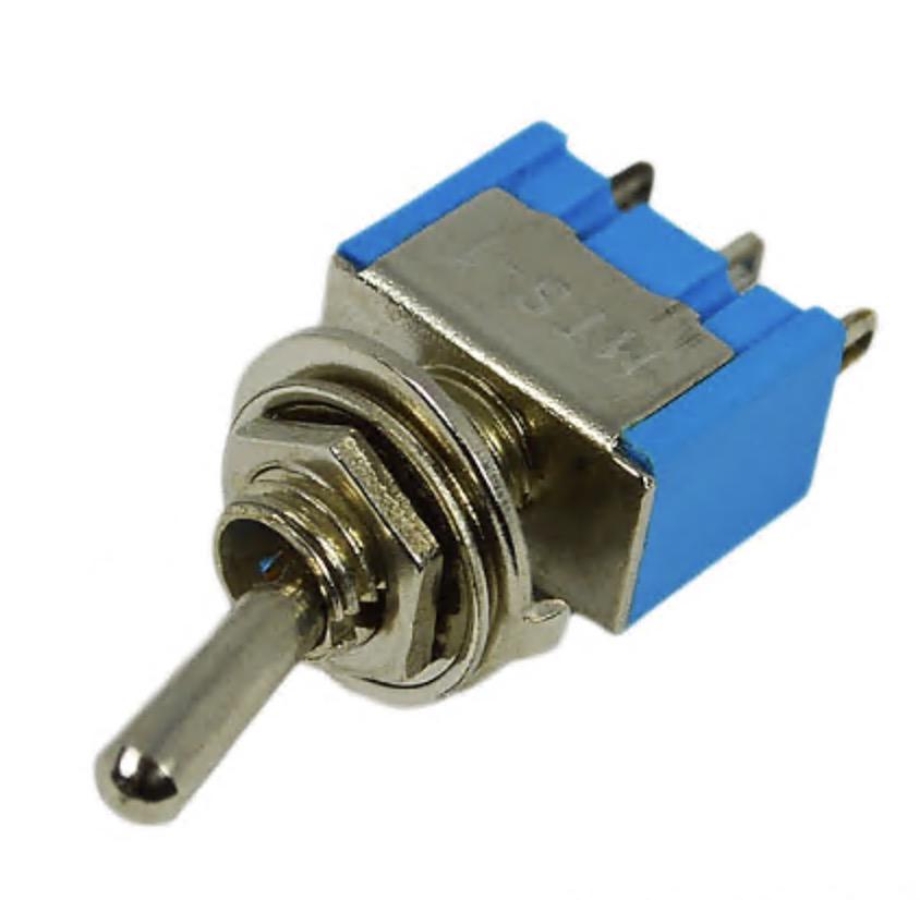 Тумблер Lemanso LSW27 3pin малий 2 положення ON-ON/MTS-102 (00000005936)