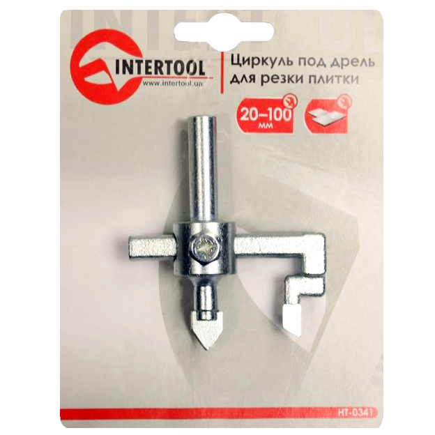 Сверло по керамике балеринка Intertool 20-100 мм (45356)